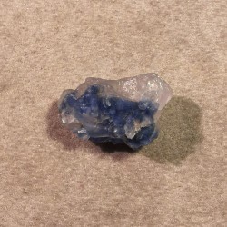Dumortiérite dans quartz - pièce unique 1 - 6ème chakra